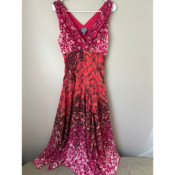 Rabbit Rabbit Designs Dress Size 10  Boho Handkerchief Hem Y2K Indie Sleeze - Picture 1 of 6